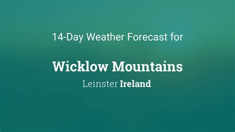 weather forecast wicklow this weekend.